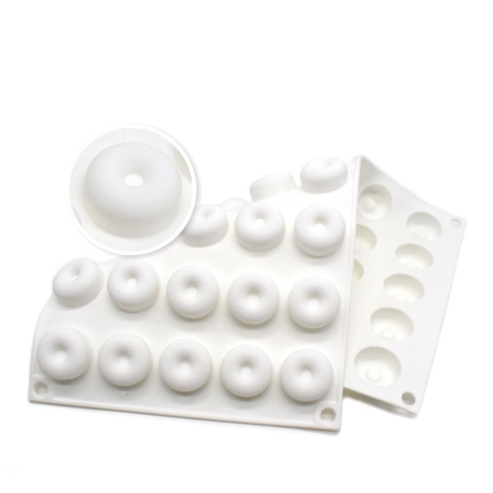 Mini Donut 35 Silikonform Chokladform Pralinform