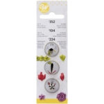 Wilton Dekorations Set #104, #352, #224 Blad Spritsa Spritstyll