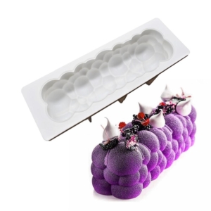3D Bolle avlång SIlikonform Bubble Mousseform Bubblig