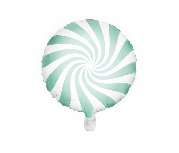 Folieballong Rund Candy, 45cm, Mint