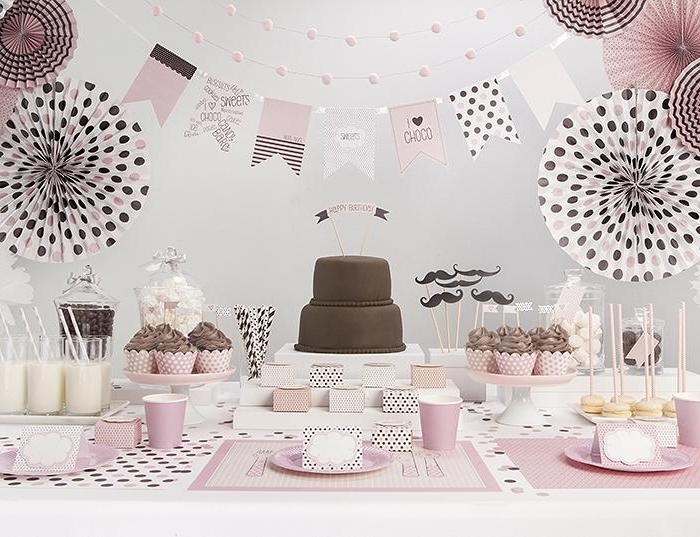 Girlang Vimpel Rosa Vimpelspel - Sweets