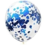 Konfetti Ballong Blå 100-pack
