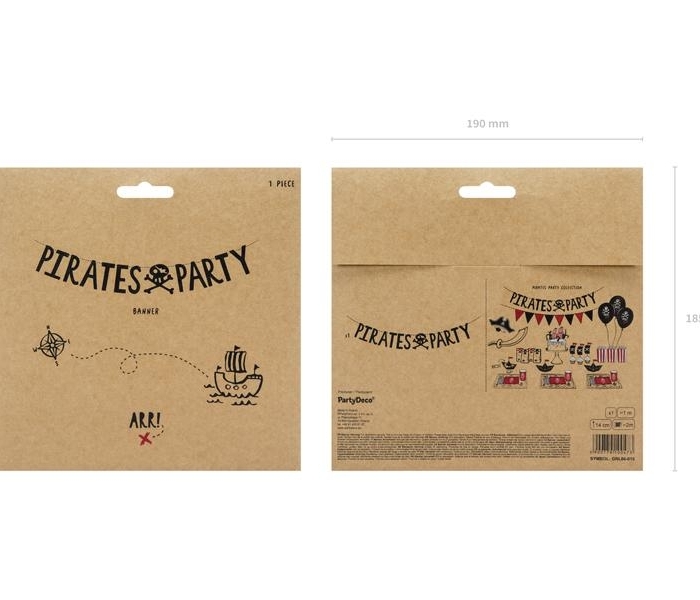 Pirat Girlang Banner - Pirates Party - Hey Pirate