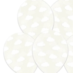 Ballonger Moln - Vit 30cm