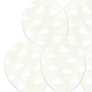 Ballonger Moln - Vit 30cm