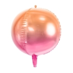 Stor Klotballong 35cm - Ombre Orange Rosa