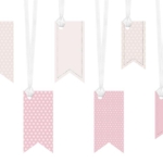 Rosa Tags Sweets, 6-Pack