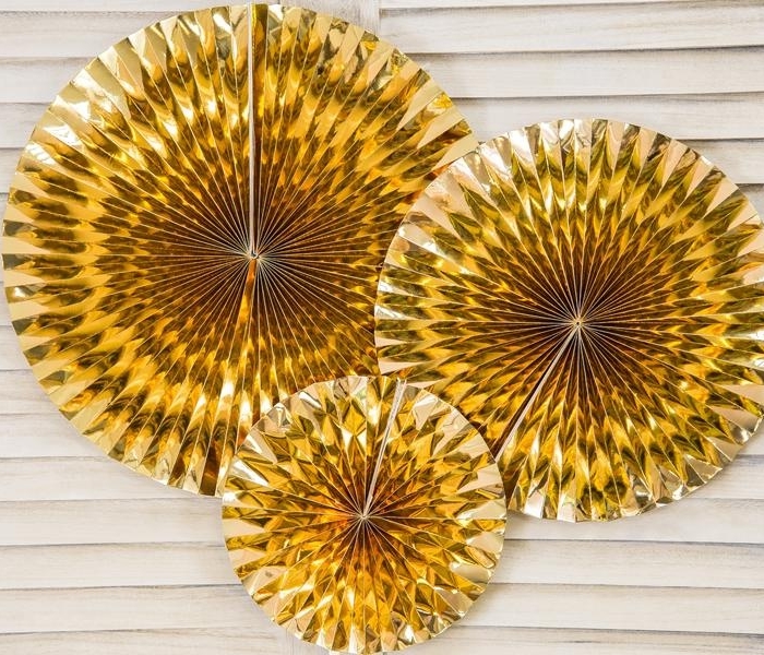 Guld Pin Wheels 3-Pack