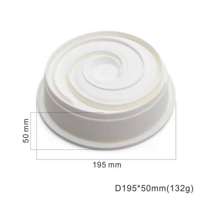 Mousseform Vortex 3D Spiral Silikonform