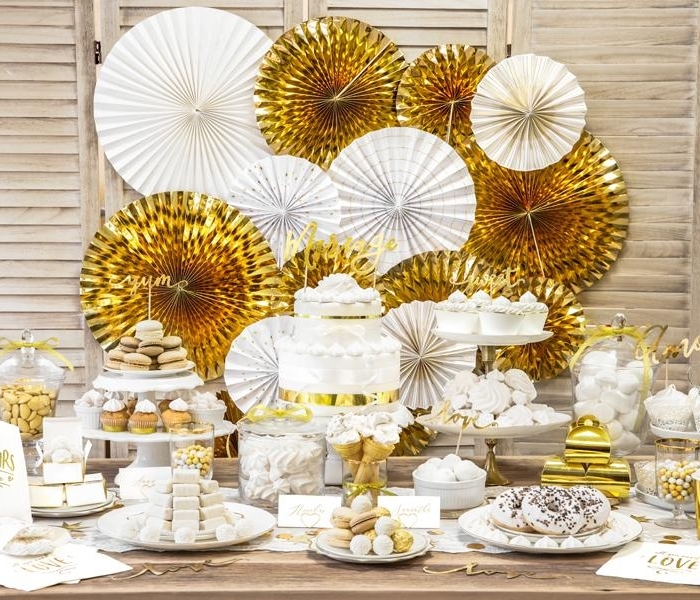 Guld Pin Wheels 3-Pack