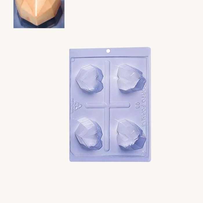 Pralinform Hjärta Diamant - Porto Formas 03 - Special 3 Part Mold