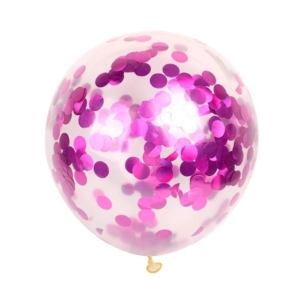 Konfettiballonger Lila 6-pack, 30cm
