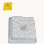 3D Fyrkant SIlikonform Mousseform