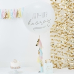 Gigantisk Ballong Hip-Hip Hooray med Tassel Jätteballong
