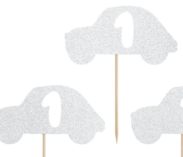Cake Picks - 1st Birthday - Silverbil 6-Pack