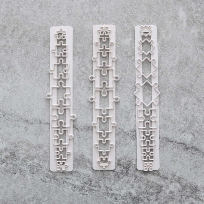 Pussel + Hexagon Utstickare | 6-pack