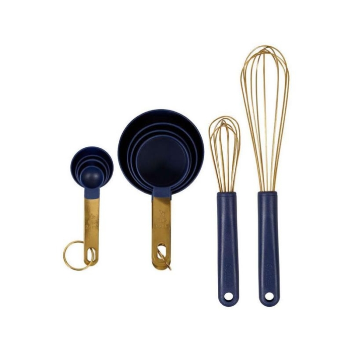 Visp och Måttuppsättning Mått i Guld, 10-pack - Wilton