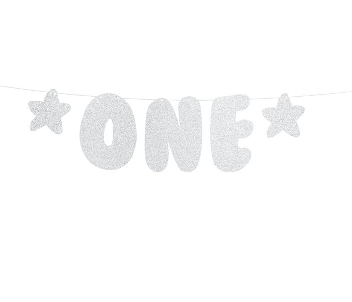 Girlang - ONE - Silverglitter Banner