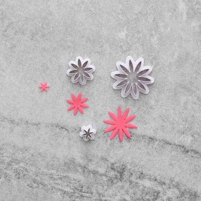Solros Utstickare 3-pack | Daisy Tusensköna