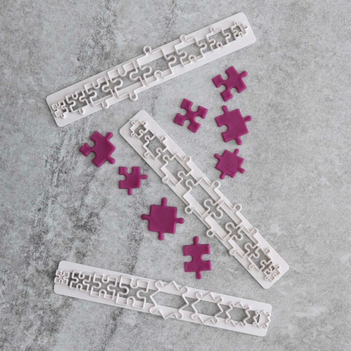 Pussel + Hexagon Utstickare | 6-pack
