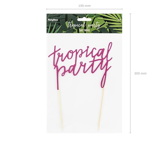 Caketopper Rosa - Tropical Festival