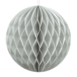 Honeycomb Grå 10cm - PartyDeco