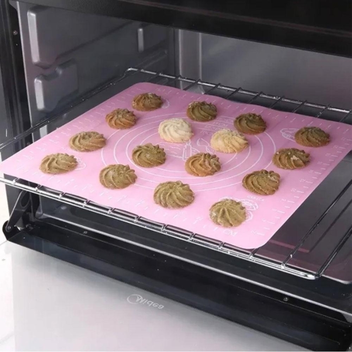 Bakmatta Silikonmatta Stor, 45 x 65cm Rosa