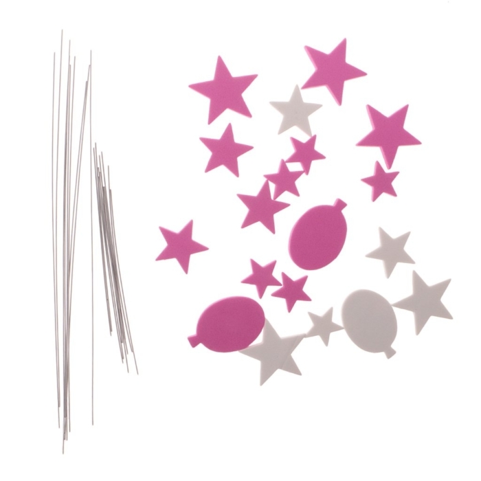 Cake Topper Stjärnor Ballonger