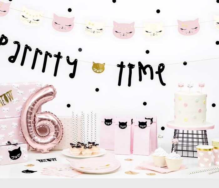 Tårtljus Katt - Meow Party