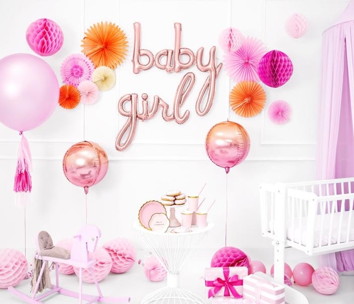Honeycomb Rosa 30cm - PartyDeco