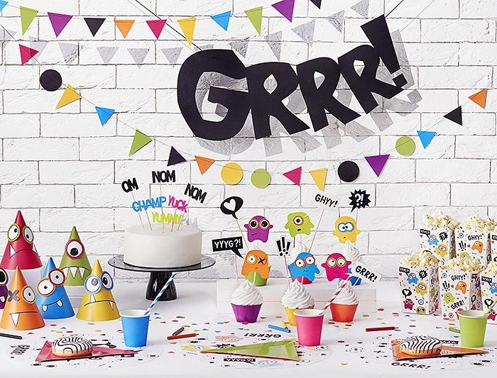 Cupcakekit Monster, Muffins Kit Wrappers, Cake Toppers