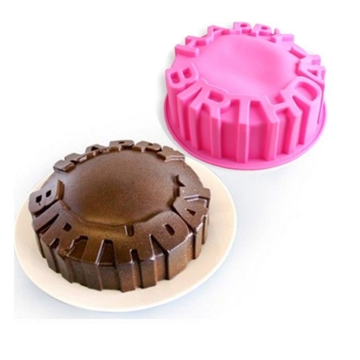 Happy Birthday Bakform Silikonform