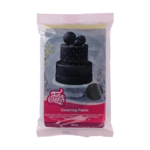 Täckpasta Svart 500g FunCakes