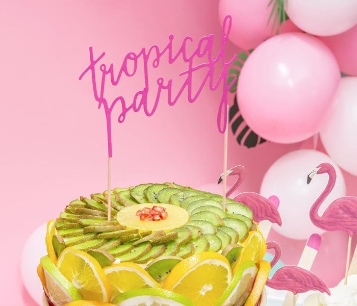 Caketopper Rosa - Tropical Festival