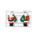 Santa Claus 3D Tomte Pralinform 2st Polykarbonat Chokladform