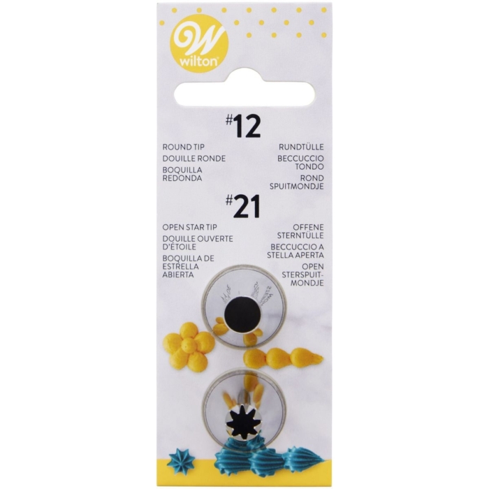 Wilton Tyll Decorating Tip Set #012, #021