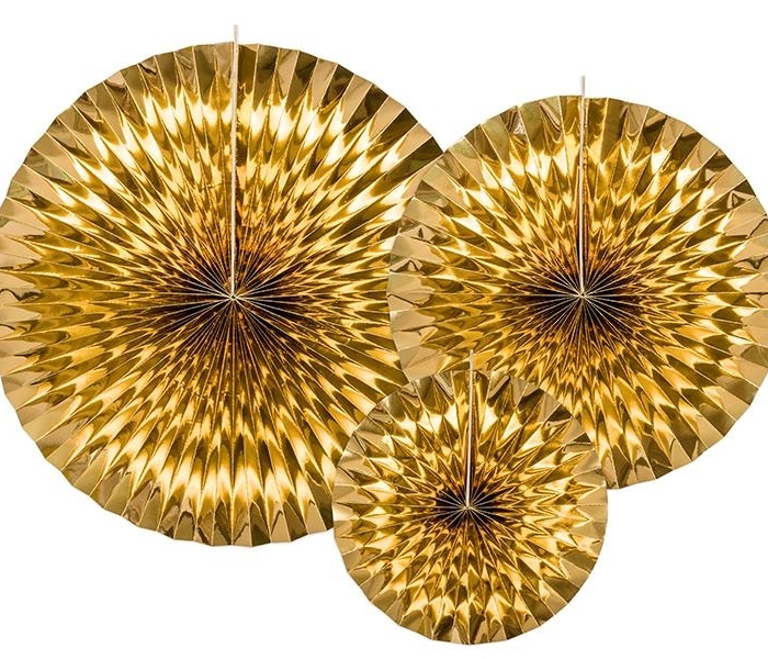 Guld Pin Wheels 3-Pack