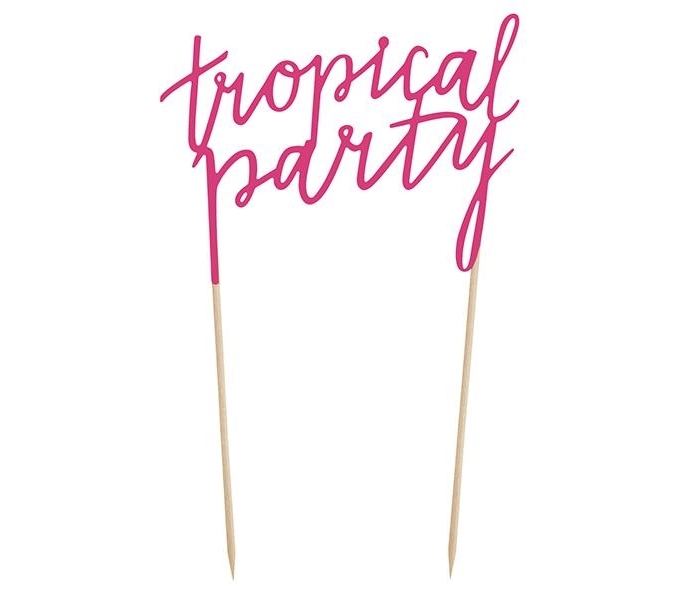 Caketopper Rosa - Tropical Festival