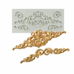 Barock Girlang Border Silikonform Kant Rokoko