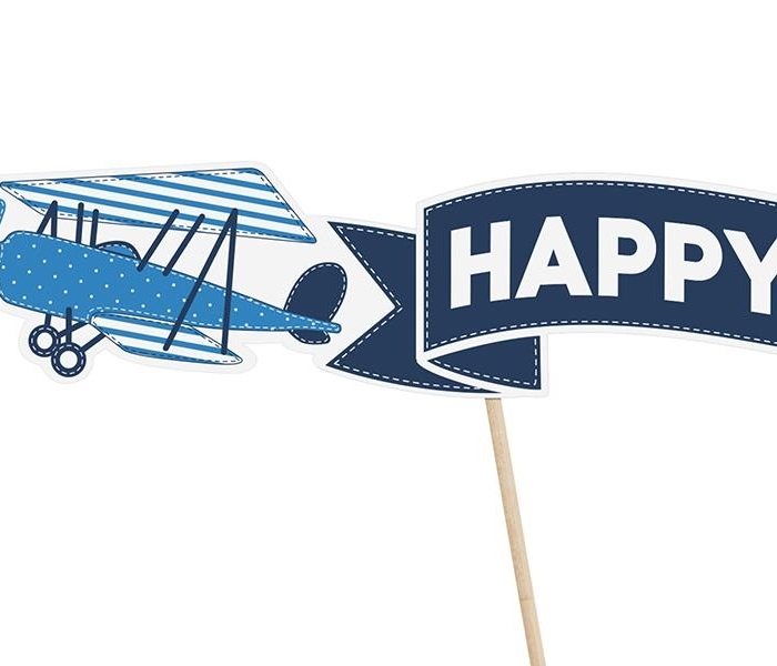 Caketopper Flygplan Banderoll
