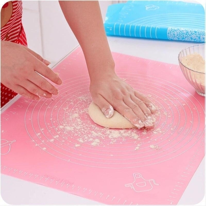 Bakmatta Silikonmatta Stor, 45 x 65cm Rosa