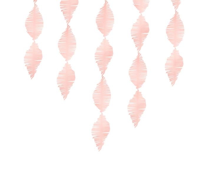 Fransgirlang Crepe Ljusrosa