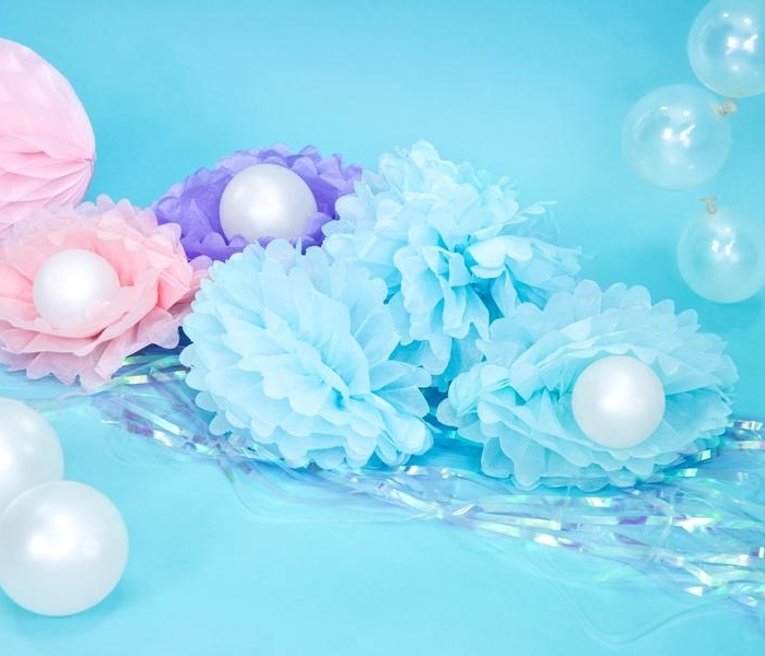 Pom Pom Blå - 25cm