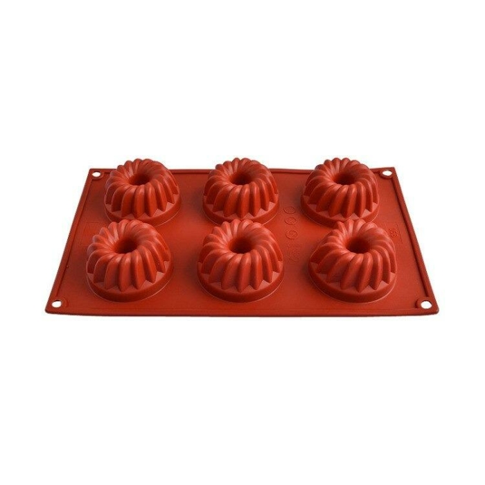 Spiral Silikonform Kakform Silikonform Spiral 6 Hål