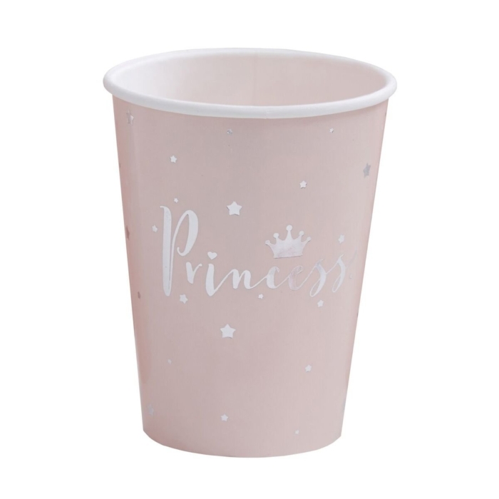Pappmuggar Rosa - Princess Party