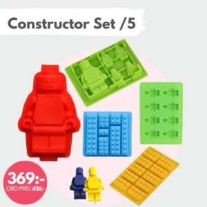 Lego formar set - 6 st, Muffinsformar
