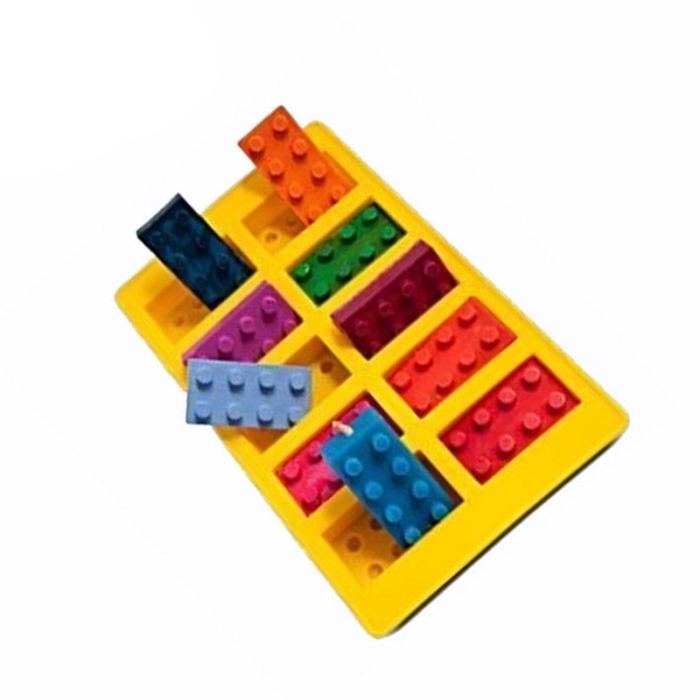 Klossar 10 Bitar Blocks Silikonform Form Sugarpaste Bakform Choklad