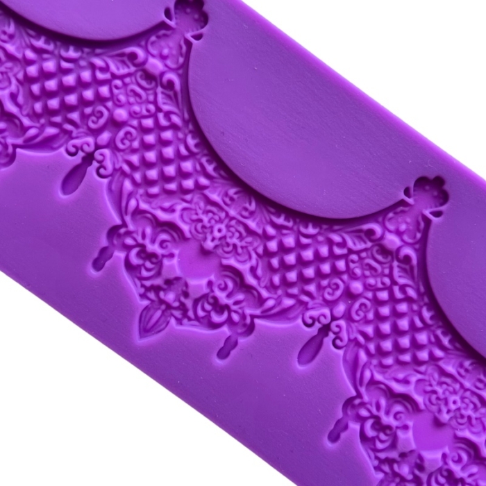 Ätbar Spets Krona Mönstermatta Sugarlace Lace Spetsmatta Silikonform