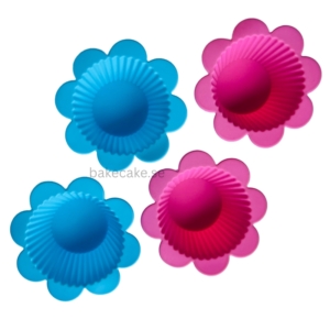 Muffinsformar i Silikon Blommor 6-Pack