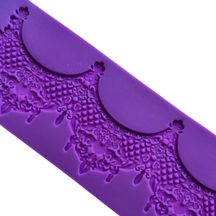 Ätbar Spets Krona Mönstermatta Sugarlace Lace Spetsmatta Silikonform